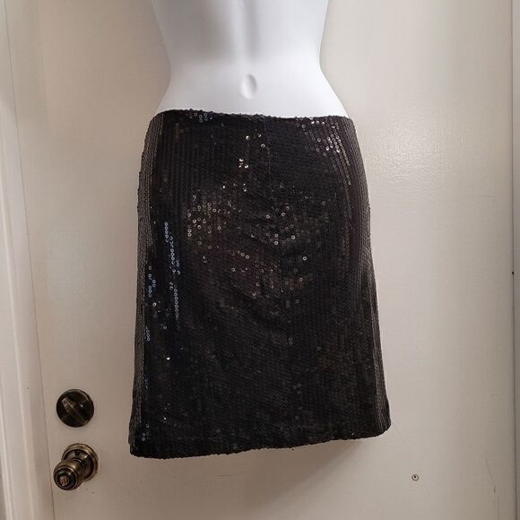 Tulle black sequined pencil skirt - Picture 2 of 4